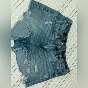 Ripped Jean shorts